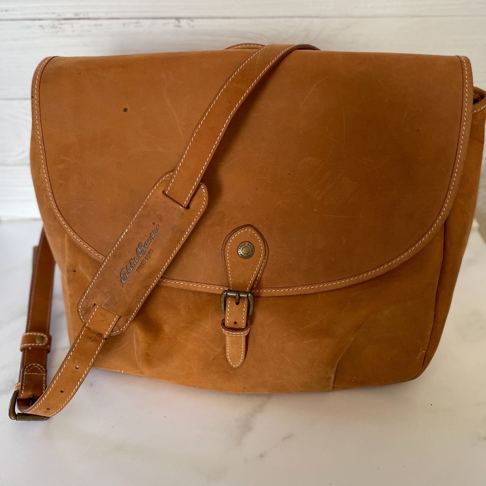 Eddie Bauer Leather Laptop Tote